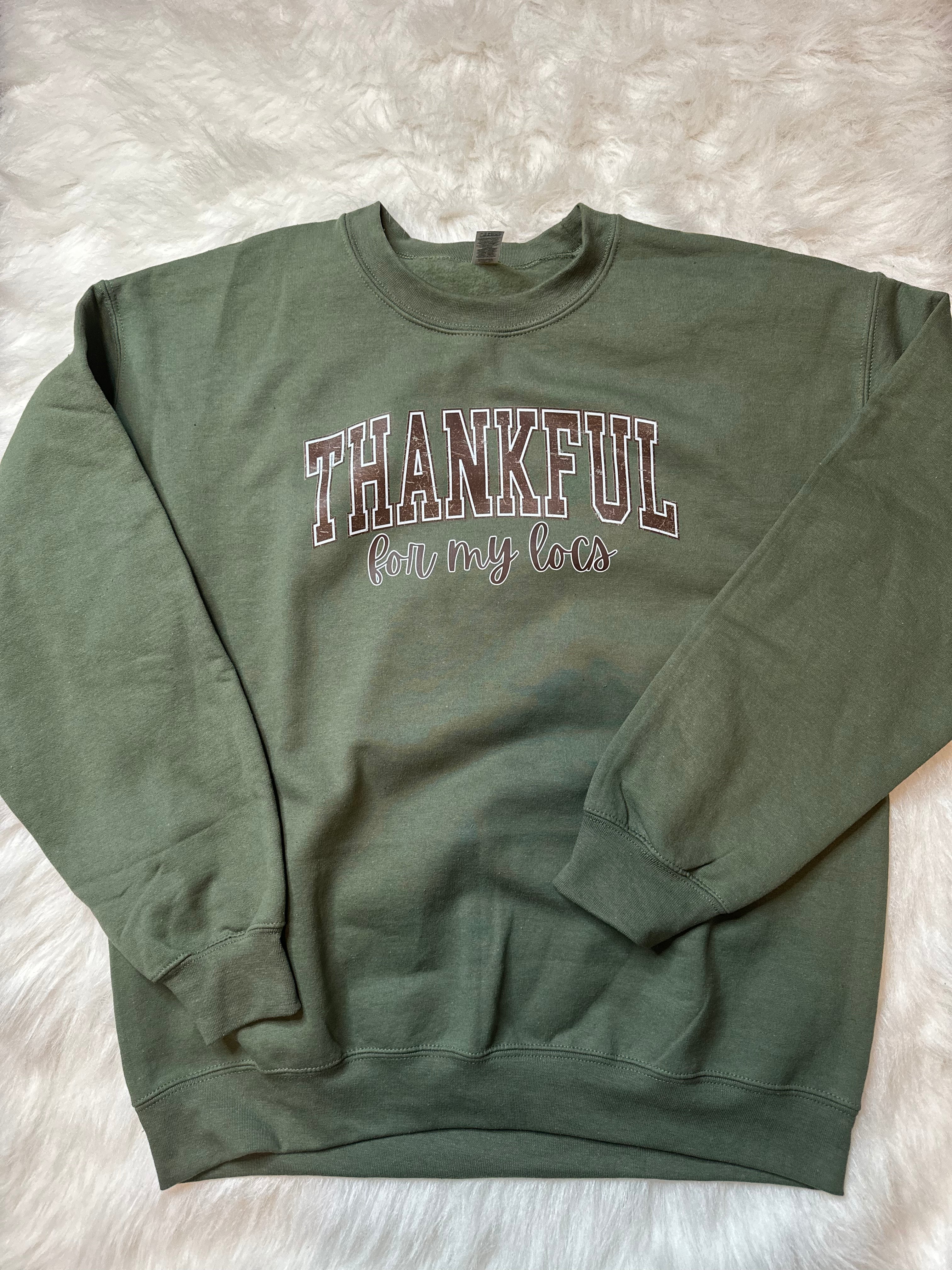 Women’s “Thankful For My Locs” Sweatshirt