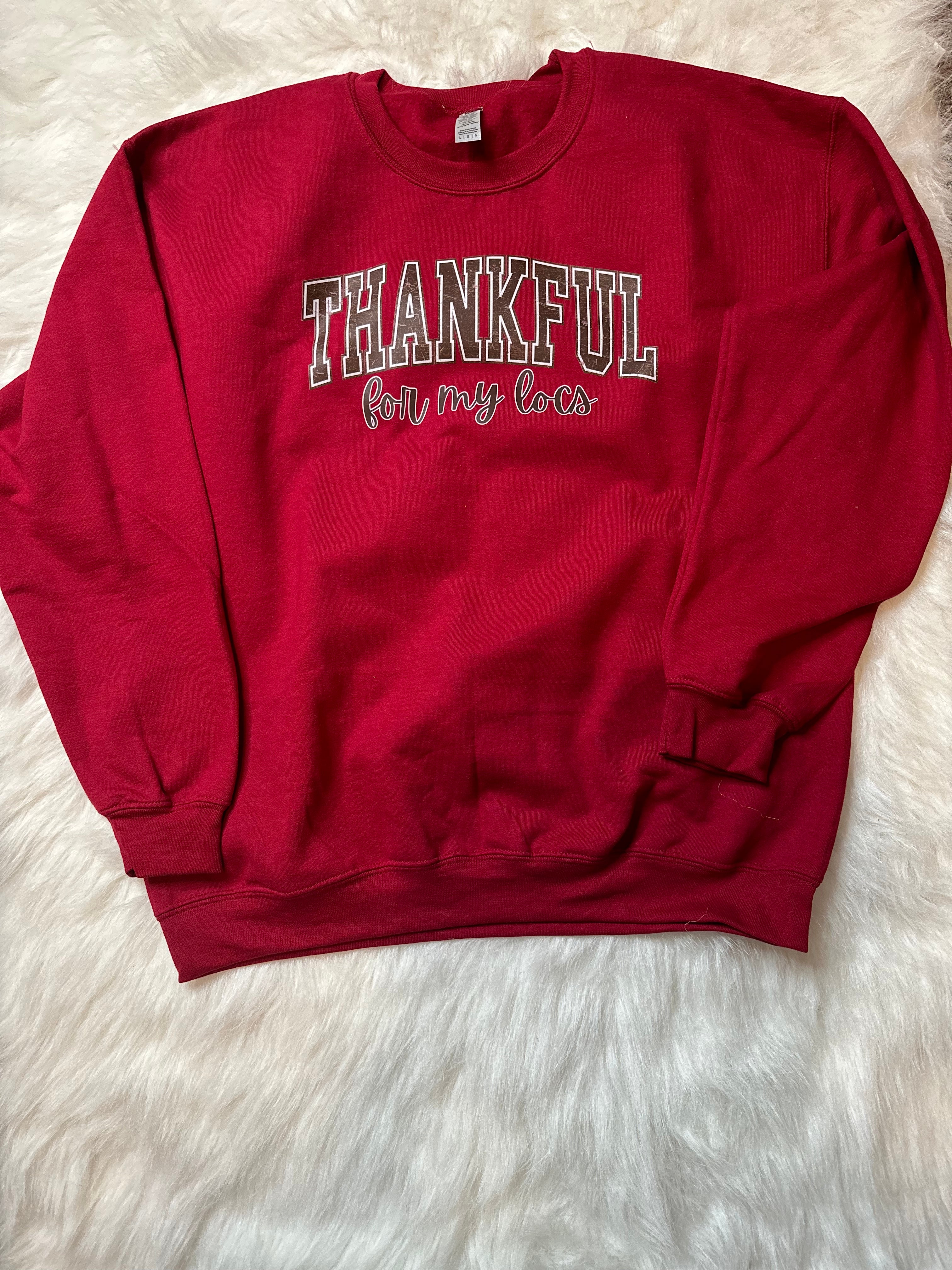 Women’s “Thankful For My Locs” Sweatshirt