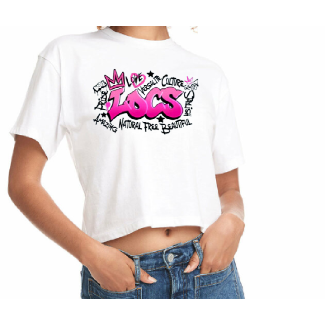 "Graffiti Locs" Crop Top