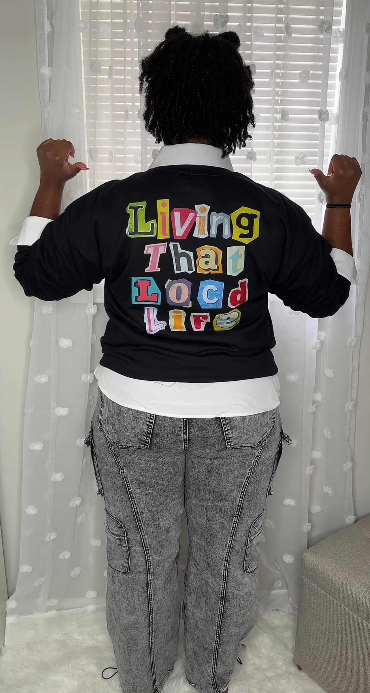 "Living That Locd Life" Unisex Cotton Sweatshirt