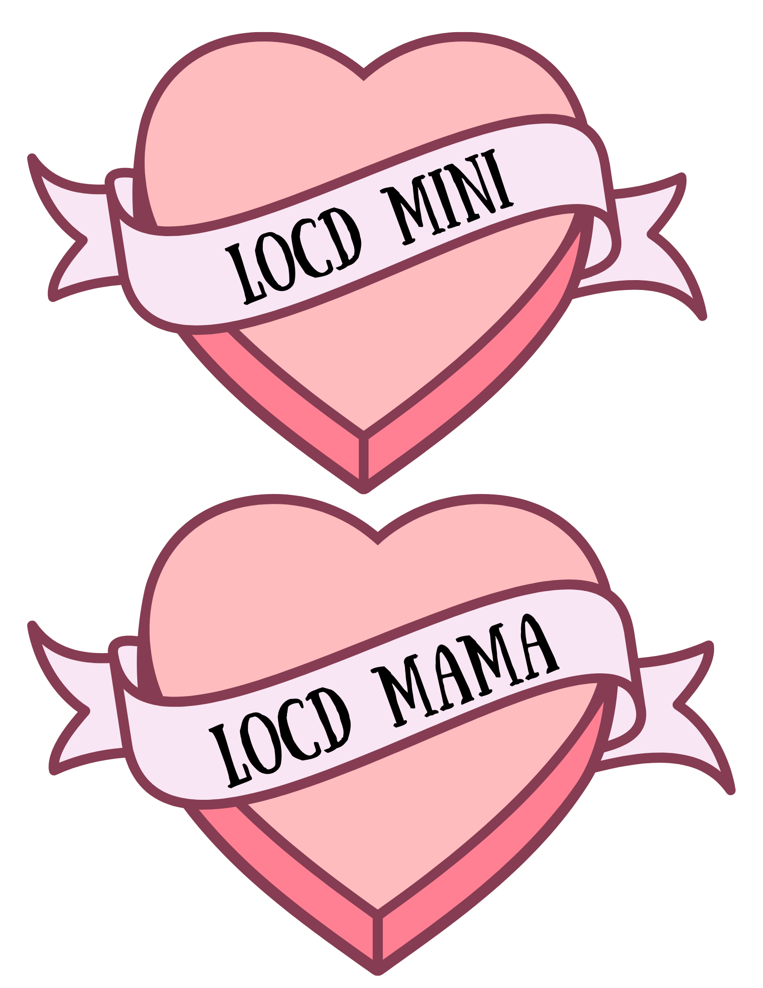 Locd Mama and Mini - Pink